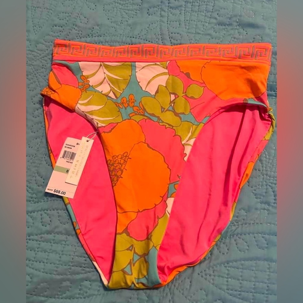 High rise swimsuit bottom